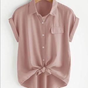 COPY - Rolled sleeve button up top